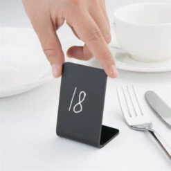 Ardoises En Acrylique 75x50mm - Création De Table élégante - FD954 - Olympia -Materiel Horeca Magasin ardoises en acrylique olympia 75h x 50lmm lot de 4 5