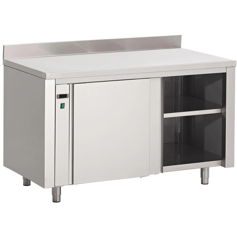Armoire Chauffante Inox Avec Dosseret Gastro-M 850x2000x700mm - DS439 3 Armoire Chauffante Inox Avec Dosseret Gastro-M 850x2000x700mm - DS439