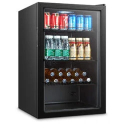 Arrière Bar Réfrigéré Vitré Noir - 80 Litres - Combisteel