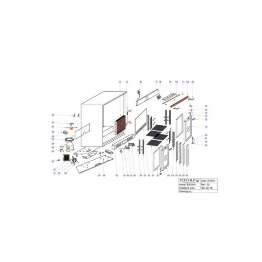Arrière De Bar Tefcold Portes Vitrées à Charnières LED - BA20H 6 Arrière De Bar Tefcold Portes Vitrées à Charnières LED - BA20H – Image 4