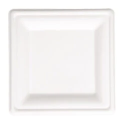 Assiettes Carrées Compostables En Bagasse Fiesta - 261mm - Réf. FC520 - Fiesta -Materiel Horeca Magasin assiettes carrees compostables en bagasse fiesta compostable 261mm lot de 50 4