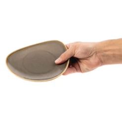 Assiettes Triangulaires Olympia Kiln Grises 165mm - Réf. HC383 - Olympia -Materiel Horeca Magasin assiettes triangulaires olympia kiln grises 165mm 4