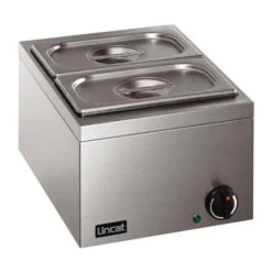 Bain-marie 2 Pots Inox - 400mm Profondeur - 0.25 KW - Lincat J545