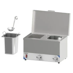 Bain Marie à Sauce Compact 2 Cuves Casselin - CBMSC2H