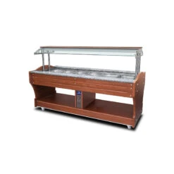 Buffet Bain-Marie Île 6x GN 1/1 - IEA0040 - Virtus