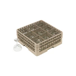 Casier à Verres 9 Compartiments H100 Mm - TRX-0009-093 - Linum -Materiel Horeca Magasin casier a verres 9 compartiments h100 mm trx 0009 093 linum 1