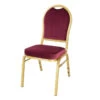 Chaises De Banquet Bordeaux Bolero Regal - Lot De 4 - DY695 - Bolero -Materiel Horeca Magasin chaises de banquet bordeaux bolero regal lot de 4