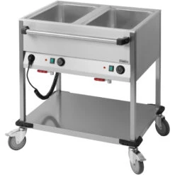 Chariot Bain-marie à Eau 2 X GN 1/1 Casselin - CCBM2H