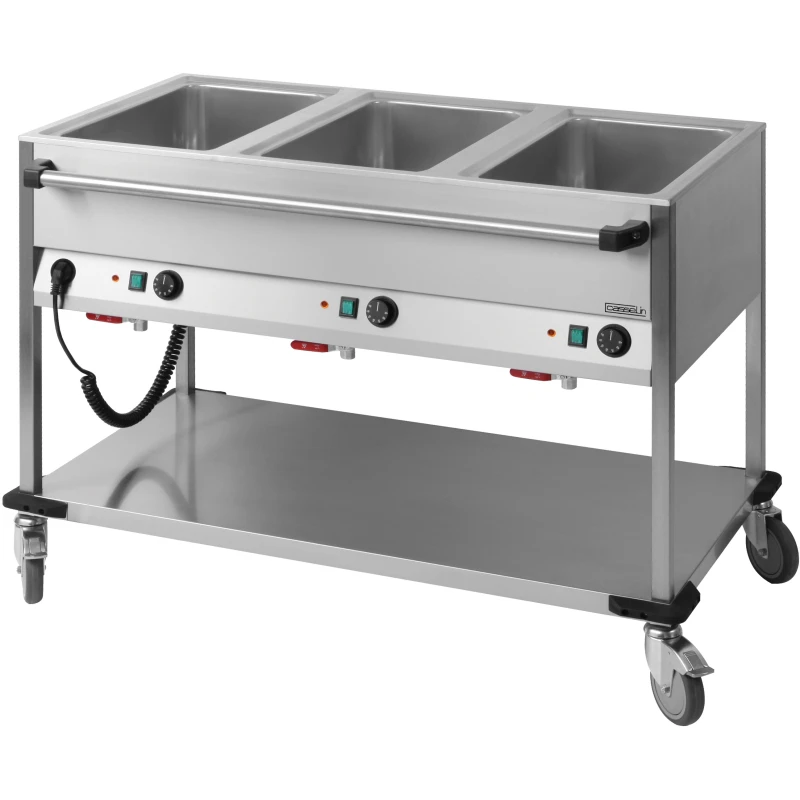 Chariot Bain-marie à Eau 3 X GN 1/1 Casselin - CCBM3H 3 Chariot Bain-marie à Eau 3 X GN 1/1 Casselin - CCBM3H