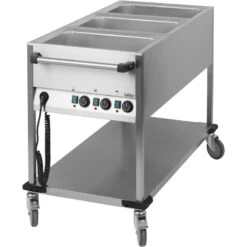 Chariot Bain-marie à Eau 3 X GN 1/1 Casselin - CCBM3V