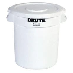 Collecteur Rubbermaid Brute Blanc 38L - Robustesse à Toute épreuve - Réf. L651 - Rubbermaid