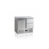 Comptoir Pour Saladette GN1/1 Tefcold Porte Pleine à Charnières - SA912 -Materiel Horeca Magasin comptoir pour saladette gn1 1 tefcold porte pleine a charnieres sa912