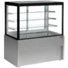 Comptoir Vitrine Panoramique Chauffante, 4 Niveaux, Sans Réserve - Gris - Diamond - Réf. CB12HT-G5-P -Materiel Horeca Magasin comptoir vitrine panoramique chauffante 4 niveaux sans reserve gris diamond