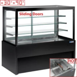 Comptoir Vitrine Panoramique Chauffant 4 Niveaux - Diamond CB12HT-B9 - Diamond