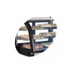 Comptoirs Réfrigérés Tefcold Portes Vitrées Coulissantes LED - LCT900C/BLACK -Materiel Horeca Magasin comptoirs refrigeres tefcold portes vitrees coulissantes led lct900c black 2