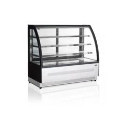 Comptoirs Réfrigérés Tefcold Portes Vitrées Coulissantes LED - LPD1500C/BLACK