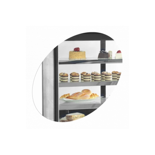 Comptoirs Réfrigérés Tefcold Portes Vitrées Coulissantes LED - LPD1503F/BLACK 5 Comptoirs Réfrigérés Tefcold Portes Vitrées Coulissantes LED - LPD1503F/BLACK – Image 3