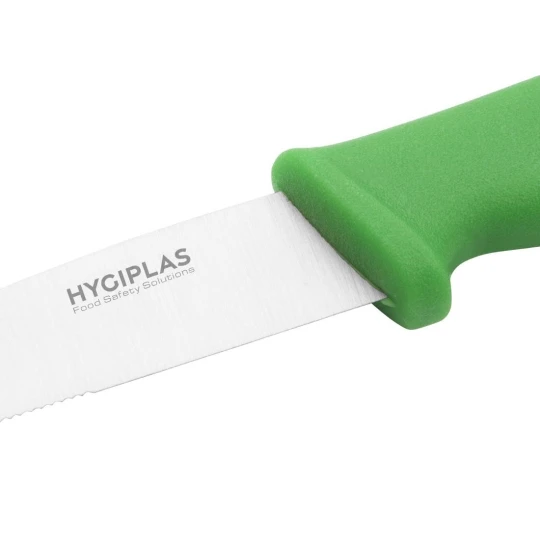 Couteau à Légumes Denté Professionnel Hygiplas Vert 100mm - Réf. C862 - Hygiplas 5 Couteau à Légumes Denté Professionnel Hygiplas Vert 100mm - Réf. C862 - Hygiplas – Image 3