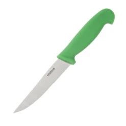 Couteau à Légumes Denté Professionnel Hygiplas Vert 100mm - Réf. C862 - Hygiplas
