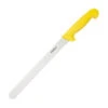 Couteau à Trancher Denté Hygiplas Jaune 255mm - C810 - Hygiplas -Materiel Horeca Magasin couteau a trancher dente hygiplas jaune 255mm