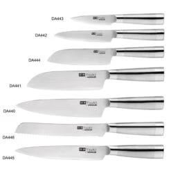 Couteau Japonais Santoku Series 8 Tsuki 17,5cm - Excellence En Tranchant - Réf. DA441 - Vogue -Materiel Horeca Magasin couteau japonais santoku series 8 tsuki 175cm 3