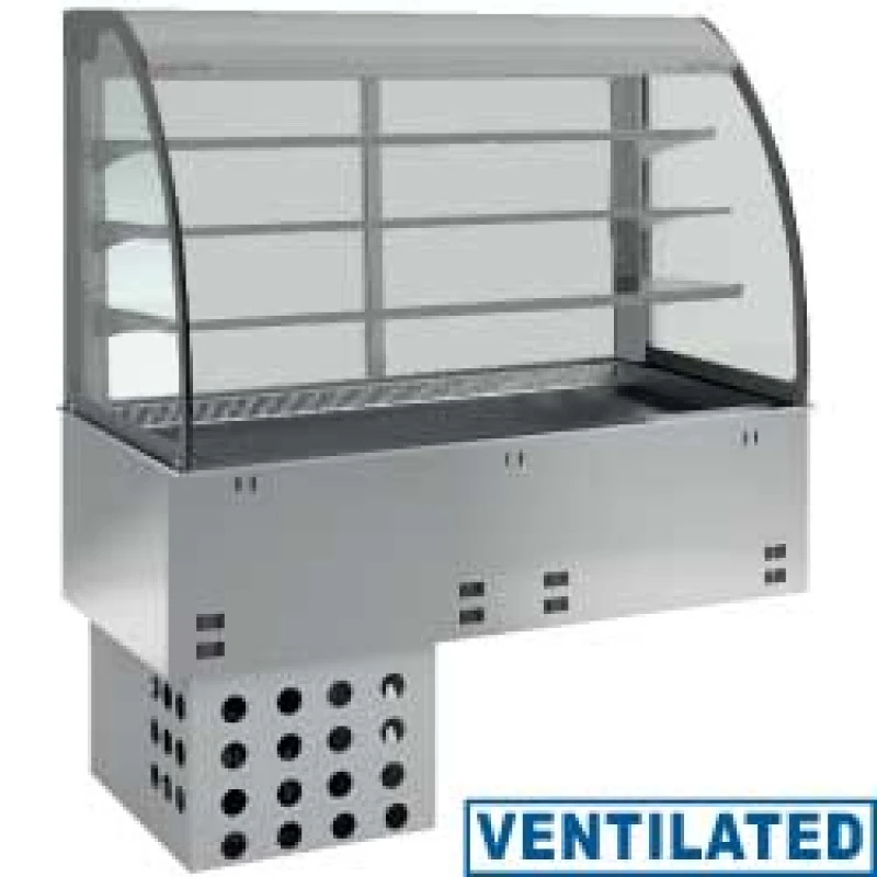 Élément Cuve Et Vitrine 3 Niveaux Ouverte Avec Rideau - Réfrigérées, Ventilées 2x GN 1/1 - Réf. DPA/RVA308 - Diamond 3 Élément Cuve Et Vitrine 3 Niveaux Ouverte Avec Rideau - Réfrigérées, Ventilées 2x GN 1/1 - Réf. DPA/RVA308 - Diamond