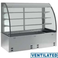 Élément Cuve Et Vitrine 3 Niveaux Ouverte Avec Rideau Réfrigérée Ventilée 3x GN 1/1 - DPA/RVA312-S - Diamond