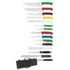 Ensemble De Couteaux Professionnels 15 Pièces - Multicolores - Réf. S454 - Hygiplas -Materiel Horeca Magasin ensemble de couteaux 15 pieces hygiplas