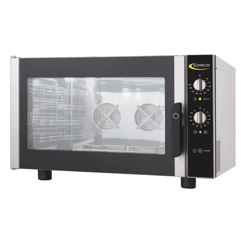 Four Electrique Gn1/1 - 400v - 2 Moteurs 6.5 Kw Reverse - Humidification - 4 Niveaux - Dim Lph 860x750x560 - Sofinor 3 Four Electrique Gn1/1 - 400v - 2 Moteurs 6.5 Kw Reverse - Humidification - 4 Niveaux - Dim Lph 860x750x560 - Sofinor