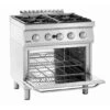 Fourneau Gaz 700, Largeur 800, 4 Feux, Puissant Et Fiable - 2852341 - Bartscher -Materiel Horeca Magasin fourneau gaz 700 l800 4pl fg bartscher 2852341