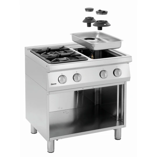 Fourneau Gaz Professionnel - 4 Feux, 18.2 KW - Bartscher 2851041 4 Fourneau Gaz Professionnel - 4 Feux, 18.2 KW - Bartscher 2851041 – Image 2