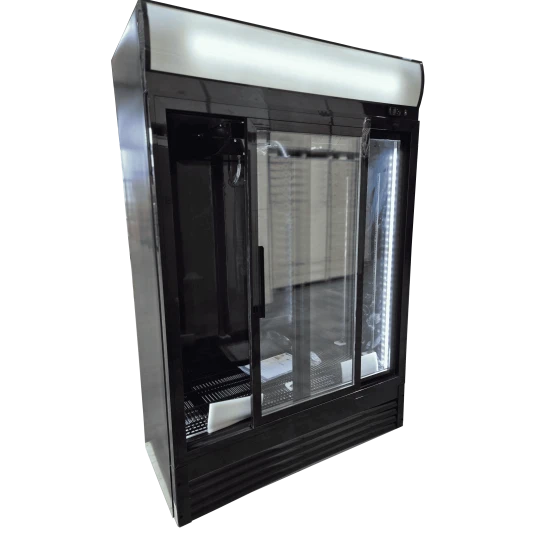 Frigo Vitrine à Boissons Double Portes Battantes Full Black - IceShop 5 Frigo Vitrine à Boissons Double Portes Battantes Full Black - IceShop – Image 3