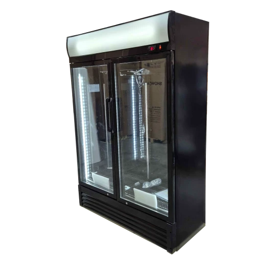 Frigo Vitrine à Boissons Double Portes Battantes Full Black - IceShop 6 Frigo Vitrine à Boissons Double Portes Battantes Full Black - IceShop – Image 4