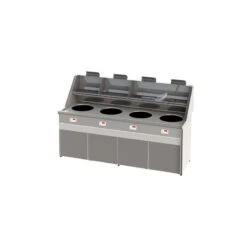 Friteuse Santana - 4 Cuves Rondes Gaz Naturel - Sofinor