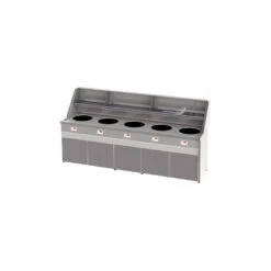 Friteuse Santana - 5 Cuves Rondes Avec Aspiration Gaz Propane - Sofinor