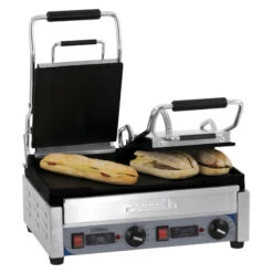 Grill Panini Double Premium Lisse - Lisse Avec Minuteur Casselin - CGP2LLPT