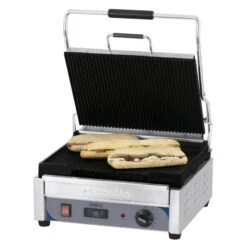 Grill Panini Grand Premium Rainurée - Rainurée Avec Minuteur Casselin - CGPRRGPT