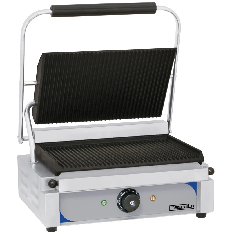 Grill Panini Simple Plaques Rainurées - Casselin - CGPRR 3 Grill Panini Simple Plaques Rainurées - Casselin - CGPRR