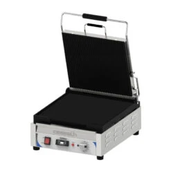 Grill Panini XL Premium Rainurée - Lisse Avec Minuteur Casselin - CGPRLXLPT