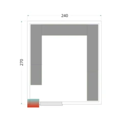 Kit De Système D'étagères - CRPF2427E -Materiel Horeca Magasin kit de systeme d etageres crpf2427e 1