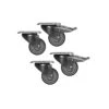 Kit Roues Avec Freins Pour Armoires Et Tables Réfrigérés/Freezer - Z/C81010330 - Virtus -Materiel Horeca Magasin kit roues avec freins pour armoires et tables refrigeres freezer z c81010330 virtus