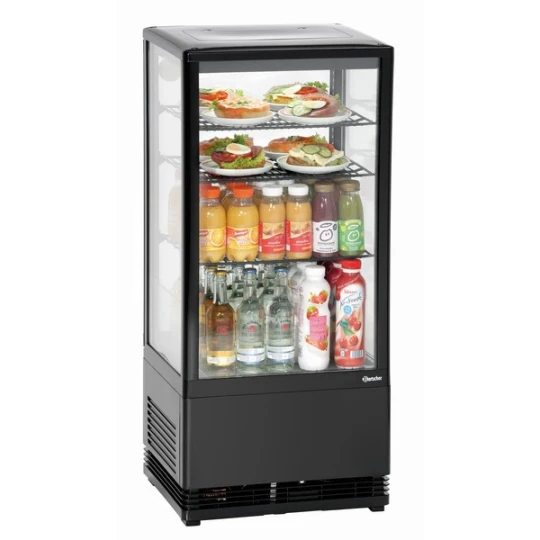 Mini Vitrine Réfrigérée 78 L Noire - Capacité Et Performance Optimales - Bartscher - 700277G 4 Mini Vitrine Réfrigérée 78 L Noire - Capacité Et Performance Optimales - Bartscher - 700277G – Image 2