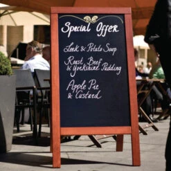 SecurIT® Panneau De Trottoir Securit Duplo - Acajou 700 X 1350 Mm - Mélamine - P514 - Securit -Materiel Horeca Magasin panneau de trottoir securit duplo acajou 700 x 1350mm 2