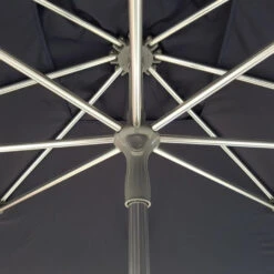 Parasol Rond Noir Milan Eden 2,5m - Profondeur 2500 Mm - FP056 - Matériel Horeca -Materiel Horeca Magasin parasol rond noir milan eden 25m 4