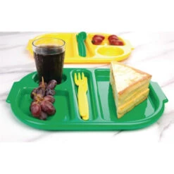 Plateaux Repas à Compartiments 322mm - Qualité Professionnelle - DL128 - Olympia -Materiel Horeca Magasin petits plateaux repas a compartiments en polycarbonate olympia kristallon 322mm 17