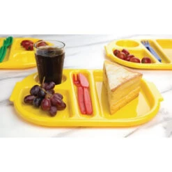 Petits Plateaux Repas à Compartiments Olympia Kristallon 322mm - DL127 - Olympia -Materiel Horeca Magasin petits plateaux repas a compartiments en polycarbonate olympia kristallon 322mm 4