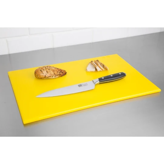 Planche à Découper Haute Densité Hygiplas Jaune - Épaisseur 12mm - Réf. J020 - Hygiplas 7 Planche à Découper Haute Densité Hygiplas Jaune - Épaisseur 12mm - Réf. J020 - Hygiplas – Image 5