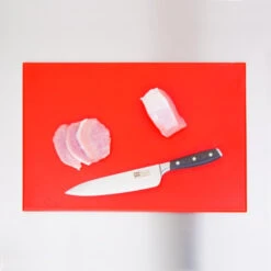 Planche à Découper Haute Densité Rouge - 450x300x12mm - Réf. J010 - Hygiplas -Materiel Horeca Magasin planche a decouper standard haute densite hygiplas rouge 2