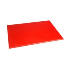 Planche à Découper Haute Densité Rouge - 450x300x12mm - Réf. J010 - Hygiplas