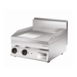 Plaque Grill 650, L600, 2 Surfaces (Nervurée/Lisse) - 115120 - Bartscher